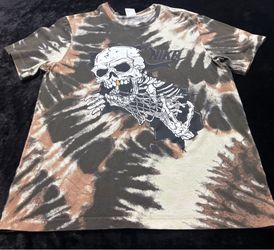Mens Large Nike Skeleton Basketball Tie Dye Tshirt