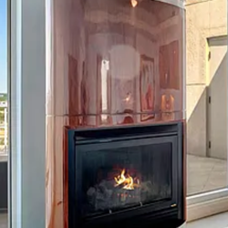 Extraordinary Mahogany Electric Fireplace. Amazing Condition - 45” x 23” x 94” - Originally $9500