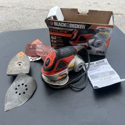 Black & Decker Cyclone 4-in-1 Multi Sander! Works great! Includes Sand Paper!