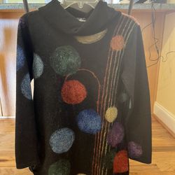 Loose Fitting Turtleneck Top