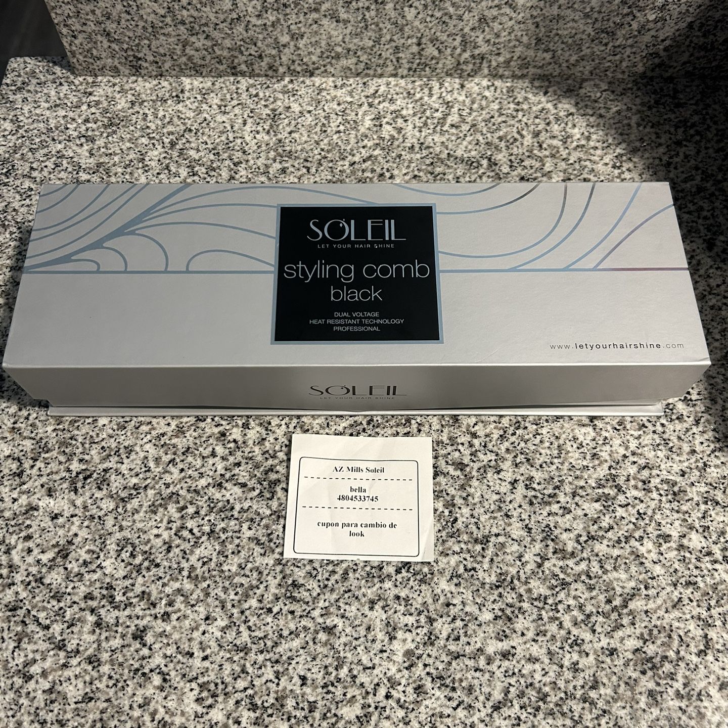 Soleil Styling Comb Black for Sale in Prescott, AZ - OfferUp