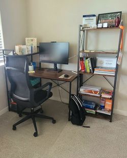 3 Piece home office set (rustic/industrial)