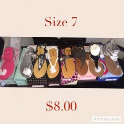 New sandals $8.00 or 2 for $15.