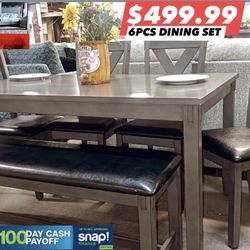 6pcs Dining Set 