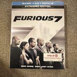 Furious 7 (extended edition) with sleeve