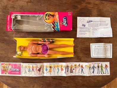 Vintage 80’s Barbie Sunsational Malibu Ken Doll 1981 Mattel No. 1088 NRFB