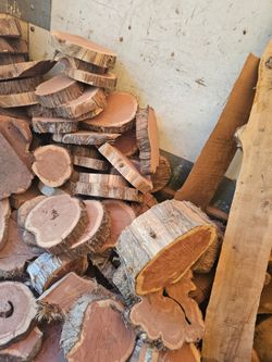 Red cedar slices