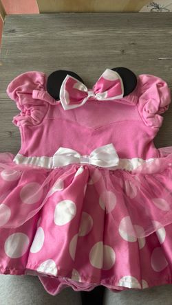 Pink Minnie Mouse Baby Costume Dress