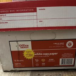 Box of 8 1/2 x 14 Copy Paper
