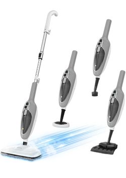 Steam Mop - 10-in-1 MultiPurpose Handheld Steam Cleaner Detachable Floor Steamer for Hardwood/Tile/Laminate Floors Carpet with 11 Accessories for Whol