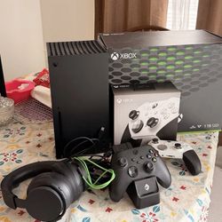 Microsoft Xbox Series X 1TB Black Console Elite Series 2 Controller Headset