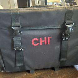 CHI Rolling Case, 2 Mannequin Heads, Set Of Milady Cosmetology Books 