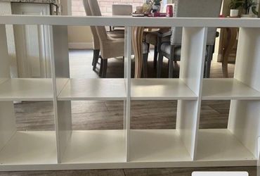 White Cube Storage Shelving Unit