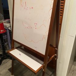 Kid’s Dry Erase/Chalk Board Easel 
