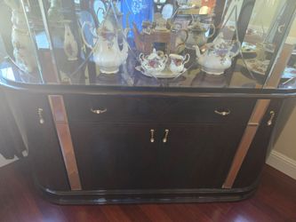 Dining set with china cabinet.