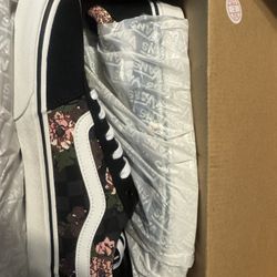 Flowers And Checks Vans 