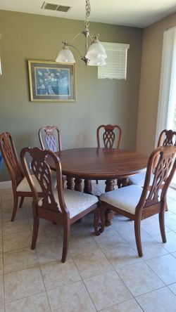 Solid wood dining table set