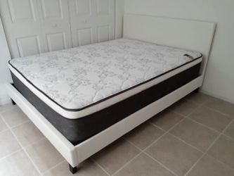 NEW QUEEN PILLOW-TOP MATTRESS AND BOX SPRING - 2PC