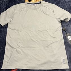 POLO RALPH LAUREN RLXTORREY PINES GREY HEATHER UV PROTECTION T-SHIRT MEDIUM