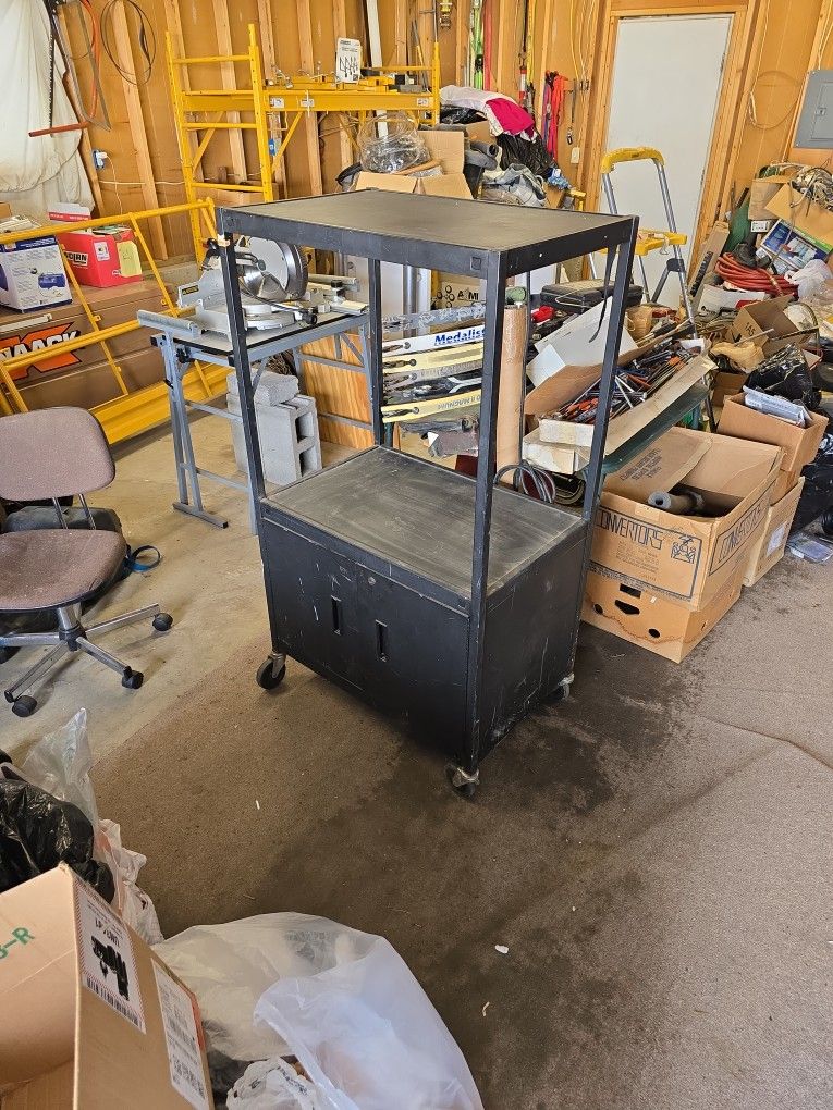 Utility Cart With Electrical Outlets