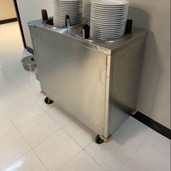 2 Plate Dispenser Stainless Steel
