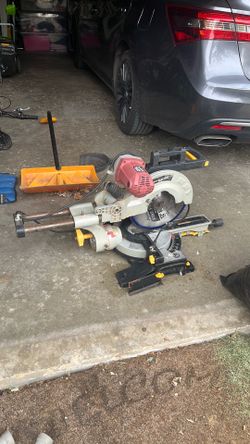 Chicago electric power tools 12” double bevel sliding compound miter saw with laser guide