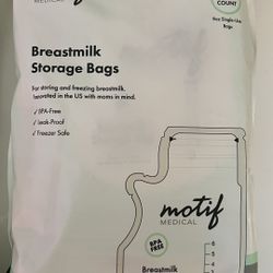 Motif Breastmilk Storage Bags 100 Count 
