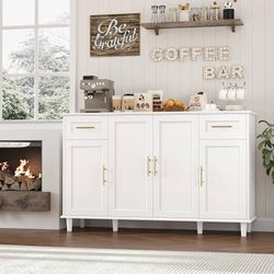 55" Modern Sideboard Buffet Cabinet with Storage