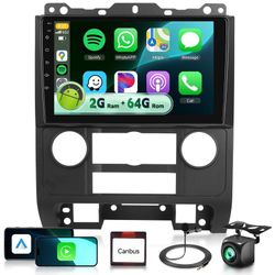 4 Core+64G Android Car Stereo for Ford Escape/Mazda Tribute 2007-2012 with DSP/Wireless Carplay/Android Auto, Sellrich 9" IPS Touchscreen Radio with G