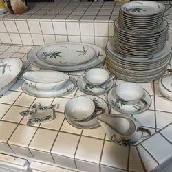 Vintage Noritake China Set, 5027 Canton - Dinner|Salad|Soup|Fruit|Cups|Platters