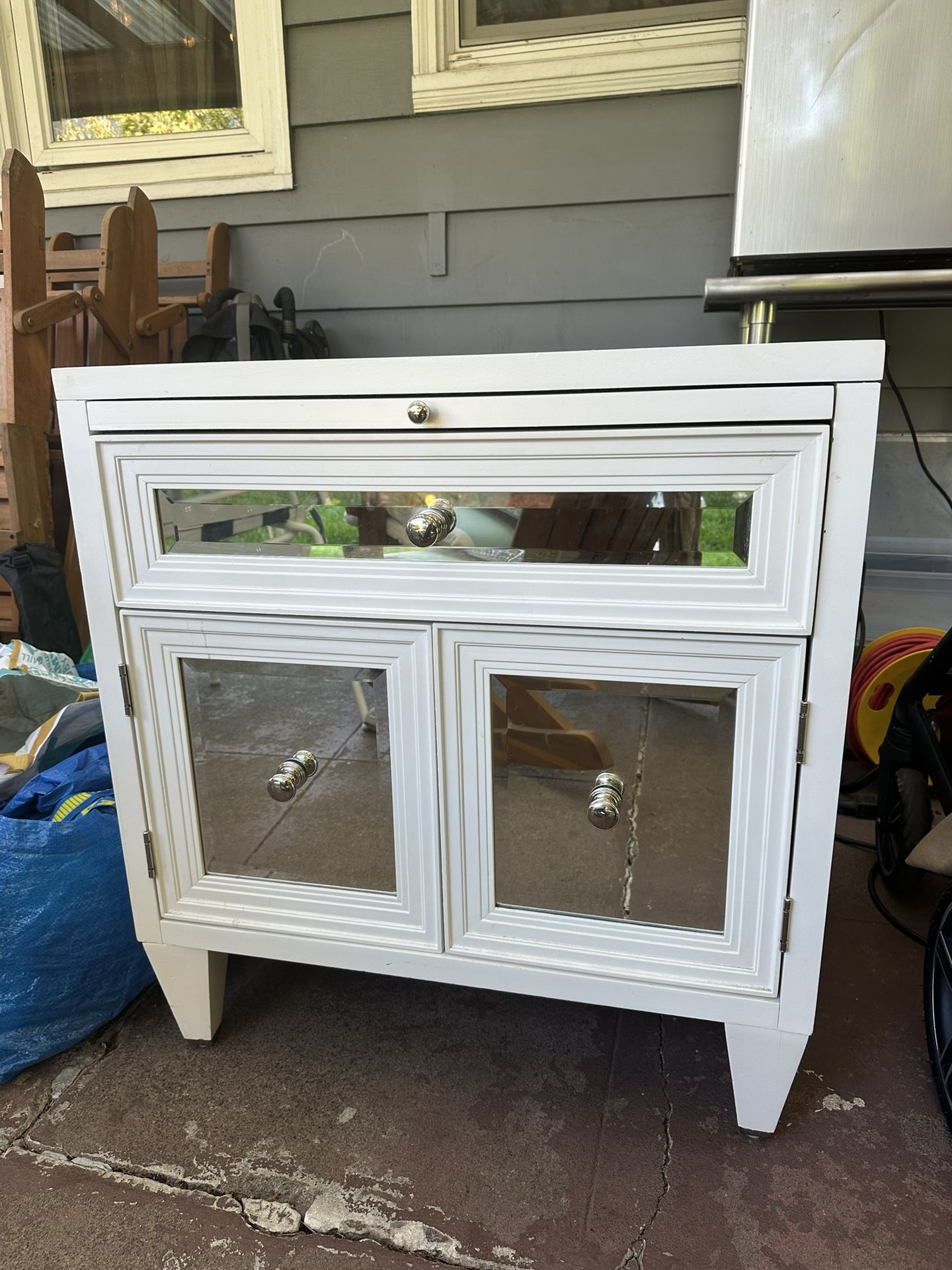 Bedside Cabinet With Desk Pull Out