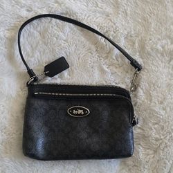 Coach Leather Wristlet