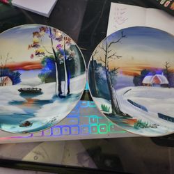 Handpainted Japanese Plates 