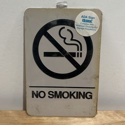 No smoking business signs