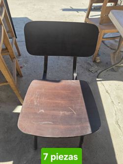 Wood and Metal Dining Chair 7