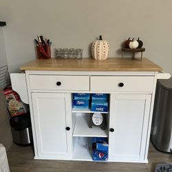 kitchen island with storage drawers and doors 
