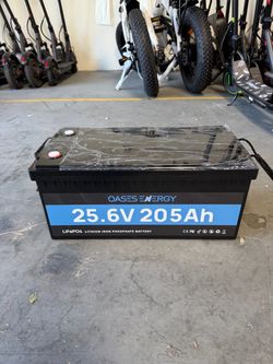 24V 200Ah (205Ah) LiFePO4 Lithium Battery with Bluetooth