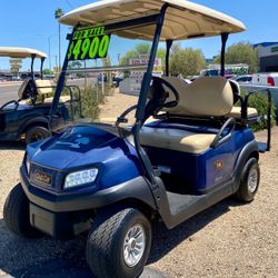 2020 Club Car Tempo 4 Passenger Golf Cart in Blue