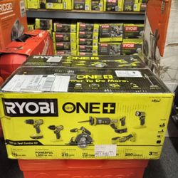 RYOBI 18V ONE + 6 - TOOL COMBO KIT