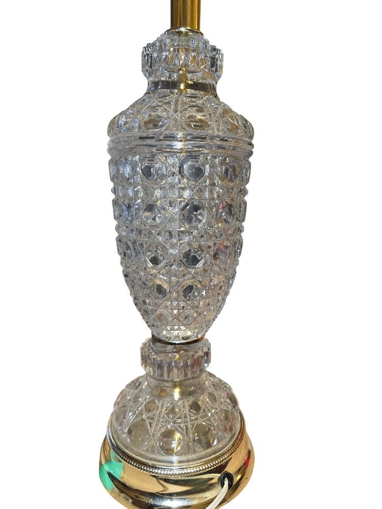 Vintage Heavy Leaded Crystal Lamp