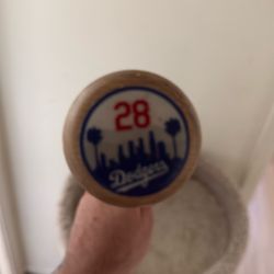 Used Dodger Baseball Bat
