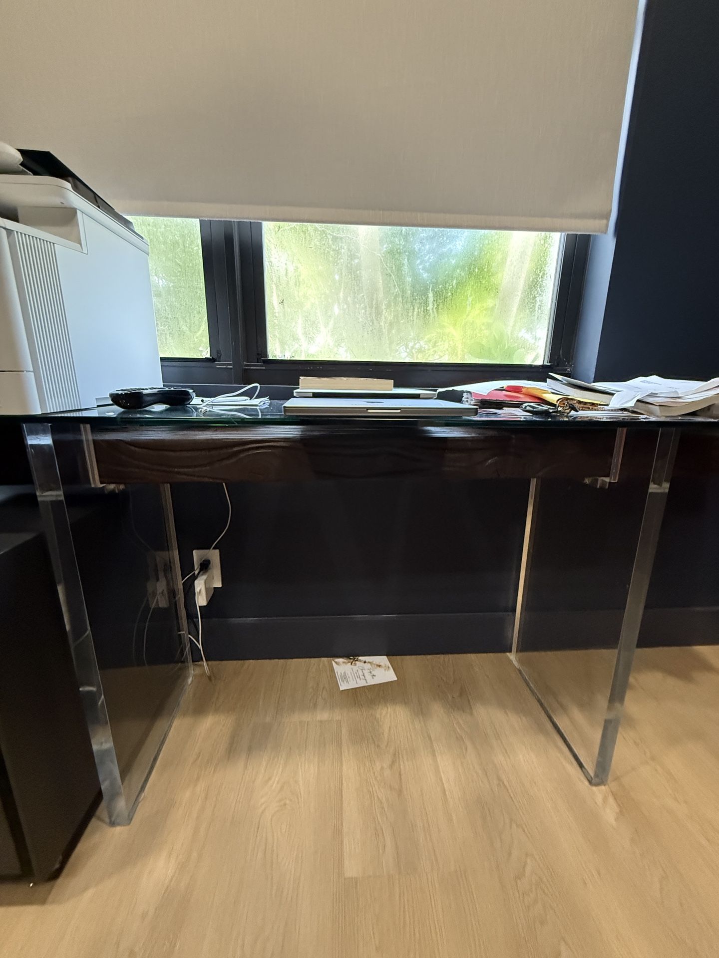 Glass & Wood Table