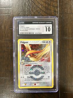 Pidgeot Reverse Holo 10/112 EX Fire Red 2004 CGC 10 🦅 Low Pop 1 of 16 🚩