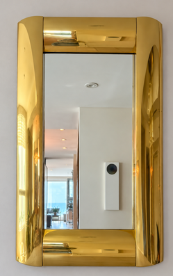 Large Decorative Mirror – Brass/Gold Finish