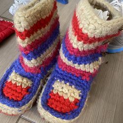 Boots Womens Sweater Slippers Anthropologie Size 8