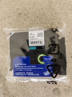 Brother Compatible Label Maker Tape AZE 12 Mm