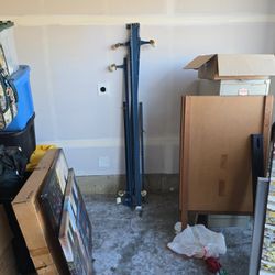 Queen /King Adjustable Bedframe and Purple headboard  and mirror