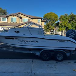 Sea swirl striper 150hp Outboard Yamaha 2004 Cuddy Cabin Ocean Lake Fishing Boat