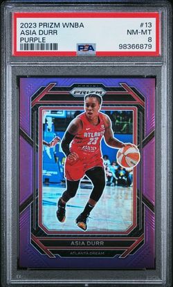Asia Durr Purple Prizm 028/149 PSA 8 WNBA