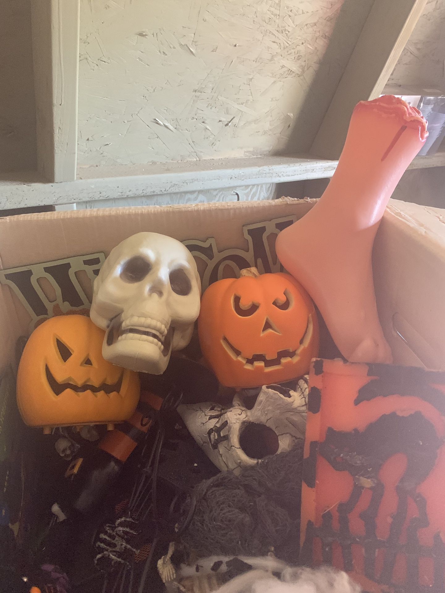 Semi new Halloween decorations selling all as a bundle